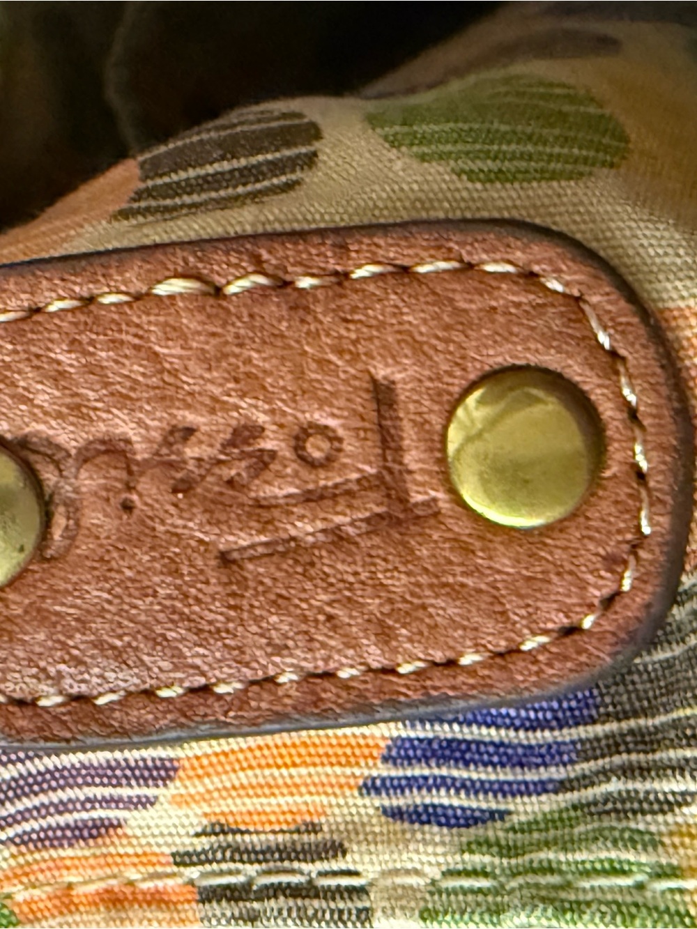 Fossil Tan Leather Bucket Bag - Picture 6 of 9